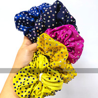 Scrunchies de sport pour filles VANTEN de haute qualité, personnalisés, multicolores, entièrement ornés de strass, en spandex extensible