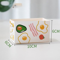 Boîtes en papier personnalisées économiques pour emballage de pain grillé motif dessin animé, boîte à gâteau d'anniversaire, boîte à sandwich pour petit-déjeuner et sandwichs à l'œuf, motif dessin animé