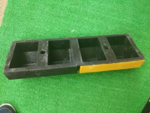 高品質ゴム製ホイールストッパー 黄黒 駐車用車輪止め - Product Image 4