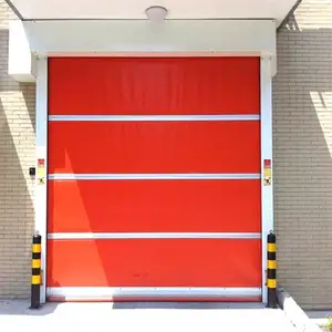 Supplier Roller Fast Rolling Automatic Roll Up Doors Shutter Operated High Speed Pvc Door