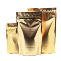Sac en plastique en papier d'aluminium brillant, Design doré et argenté, résistant à l'humidité