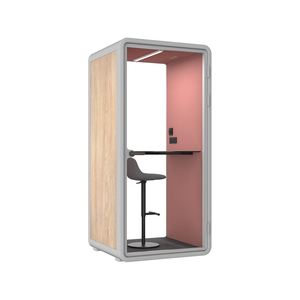 Contemporary Office Pod Single Seat <b>Soundproof</b> Booth for Open Plan Offices - Product Image 6
