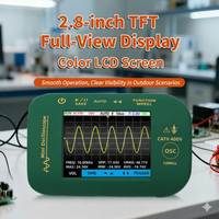 Mini oscilloscope numérique de 2.8 pouces, taux d'échantillonnage de bande passante de 10MHz, testeur de forme d'onde portable, rétro-éclairage, capture automatique du signal