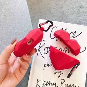 Lumei forme personnalisée protéger étui pour airpod diamant <span class=keywords><strong>coeur</strong></span> 3d forme écouteur protéger étui couverture en gros - Product Image 3