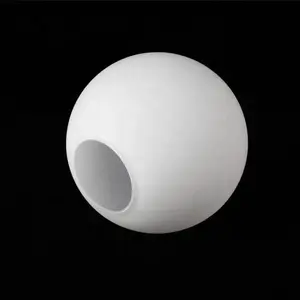 Luminária led de parede com bola, para bola de vidro branco redondo, para parede