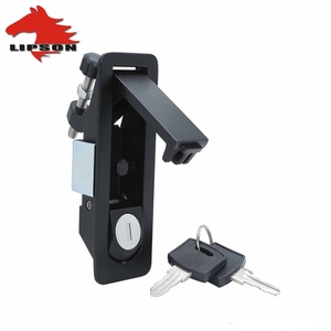 Stand Panel Locks Zinc Alloy <b>Black</b> Powder Coated - Product Image 1