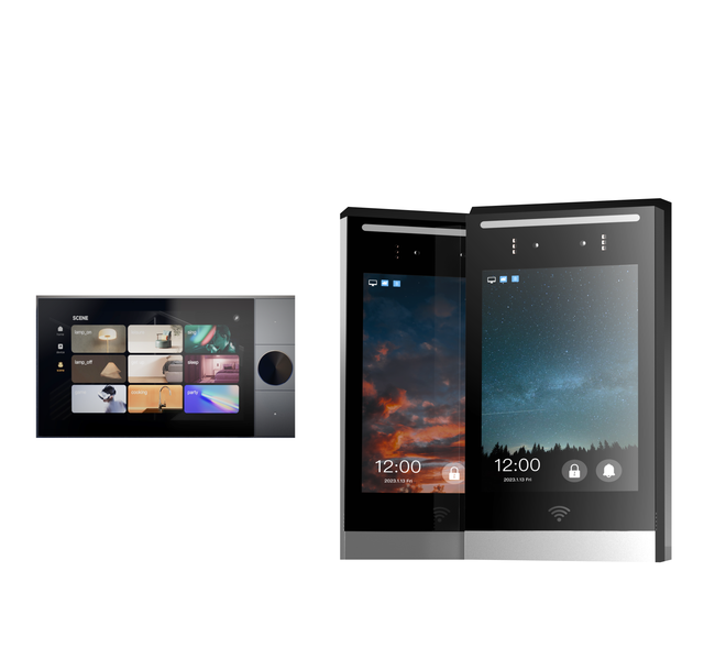 Tuya 10-Inch Android Touch Screen Home IP Intercom System Wired Video Door Phone App Control WiFi Network Electric Power Source