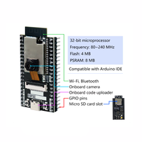 Carte de développement ESP32 N4R8 avec caméra et carte mémoire 2812 Light