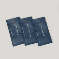 Sachets cosmétiques personnalisés imprimés, petits sachets échantillons, sachets de crème, lotion, liquide, sachets en plastique thermoscellables