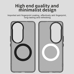 Coque de téléphone magnétique transparente en TPU souple givré pour VIVO S20 S19 V40 X200 Pro Mini V50, avec bordure surélevée et compatible charge sans fil - Product Image 3