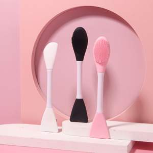 แปรงมาส์กซิลิโคน<span class=keywords><strong>แบบ</strong></span>สองป<span class=keywords><strong>ลาย</strong></span>อเนกประสงค์แปรงทําความสะอาดใบหน้าเครื่องมือทําความสะอาดจมูกแปรงมาส์กความงาม - Product Image 2