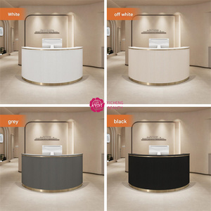 Escritorio de <span class=keywords><strong>recepción</strong></span> moderno personalizado de belleza Yicheng, muebles de <span class=keywords><strong>peluquería</strong></span> de salón de belleza, <span class=keywords><strong>mostrador</strong></span> de <span class=keywords><strong>recepción</strong></span> curvo a la venta - Product Image 4