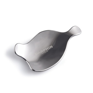 Herramienta de Masaje Corporal de Metal con Logotipo Láser Plateado de Forma Irregular, Tabla Facial Gua Sha - Product Image 2