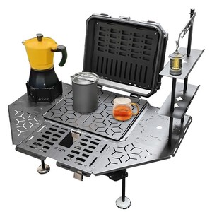 Bauletto Moto Multifunzione 55L in Lega di Alluminio Rinforzato <span class=keywords><strong>per</strong></span> Campeggio Esterno e Tavolo da Pranzo - Vendita all'Ingrosso - Product Image 1