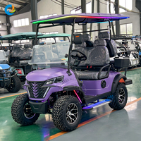 Mobil Golf Listrik Mewah Robetaa 48 Volt Legal Jalan Raya, Baterai Lithium 72V, 4 Kursi untuk Antar-Jemput Bandara