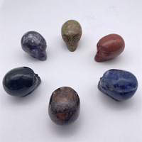 Crânes en cristal naturel en gros : Crânes d'Alien en Quartz Rose, Crânes en Obsidienne, Artisanat en cristal sculpté pour la décoration