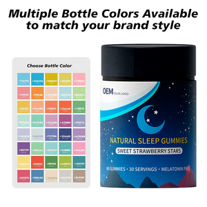 Emballage personnalisé de gommes naturelles pour le sommeil, fabrication OEM, plusieurs designs d'étiquettes, options bouteille + boîte et MOQ flexible pour les clients de marque - Product Image 6