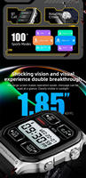 Reloj Inteligente Deportivo HD IDS06 con Pantalla TFT, Correa de Silicona, Resistente al Agua, Llamadas Bluetooth, GPS, Oxímetro, Brújula, Monitor de Salud, Asistente de Voz con IA