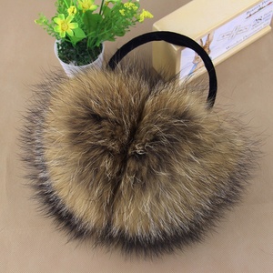 Mode Réel Fourrure De Raton Laveur Couvre-<span class=keywords><strong>Oreille</strong></span> Réchauffeur Naturel Fourrure De Raton Laveur <span class=keywords><strong>Cache</strong></span>-Oreilles Bande Réglable - Product Image 3