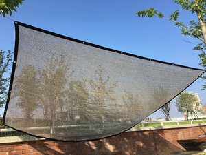 <span class=keywords><strong>Rete</strong></span> <span class=keywords><strong>Ombreggiante</strong></span> in Alluminio 4X3 m e 6X4 m con 85% di Ombreggiatura per Auto e Rimorchi con Molteplici Occhielli per il Fissaggio - Product Image 2