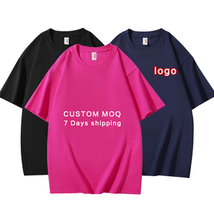 Unisex 100% Cotton Customizable Sublimation T-Shirts Bulk Oversized Knitted Blank <strong>Tshirts</strong> Heat <strong>Transfer</strong> for Logo Men's T-Shirts - Product Image 4