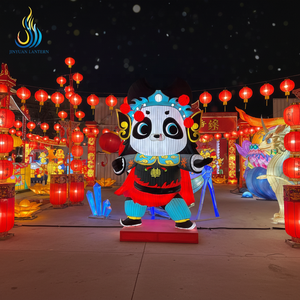 Farol Personalizado de Panda para Exteriores, Impermeable y Resistente al Óxido, para Decoración del Festival de los Faroles en Chinatown - Product Image 6