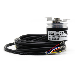 Codificador rotatorio incremental Lika CK41-H-1024ZCU4P6RL2 con cables, fabricado en Italia - Product Image 1