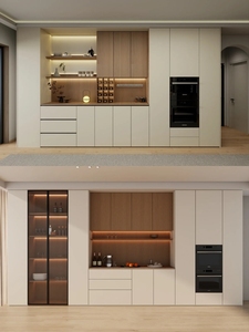 Tủ rượu tùy chỉnh cho biệt thự và phòng ăn cao tầng-Thiết kế, sản xuất và lắp đặt một cửa - Product Image 5