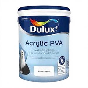 สีอะคริลิค PVA สำหรับทาผนังภายใน/ภายนอกและเพดาน-ใช้ได้กับแปรงและลูกกลิ้ง - Product Image 1