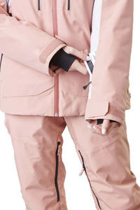 Veste de <span class=keywords><strong>ski</strong></span> de neige imperméable pour <span class=keywords><strong>femme</strong></span> <span class=keywords><strong>manteau</strong></span> d'hiver de montagne avec capuche détachable coupe-vent vêtements d'extérieur multi-poches - Product Image 4