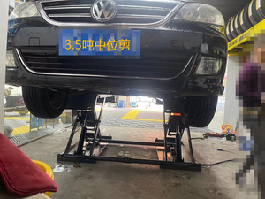 Elevador Automotivo Kustom Tersedia 3.5T Otomatis Bergerak Hidrolik Mini Gunting Mobil Angkat - Product Image 3