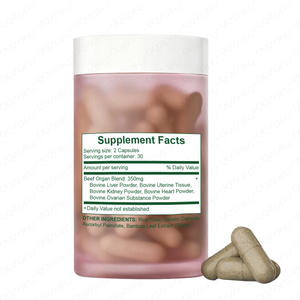 Cápsulas de Mezcla de Órganos de Res OEM Feminine Balance, Suplemento Dietético para Mujeres Adultas, Salud Hormonal, Energía, Resistencia, Claridad Diaria - Product Image 2