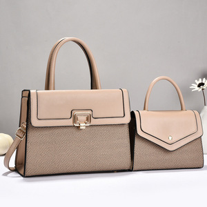 Custom PU Leather <b>Handbag</b> Set Fashion Shoulder Tote Crossbody Bag Composite Two Piece Design for Women - Product Image 3