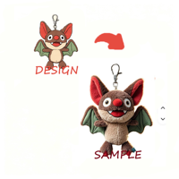 Gantungan Kunci Boneka Plis Custom, Liontin Boneka Hewan Kartun Kawaii untuk Anak, Aksesoris Tas Lembut Custom, OEM ODM