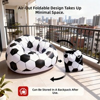 Canapé sphérique gonflable, chaise longue pliable avec PVC respectueux de l'environnement, design moderne minimaliste