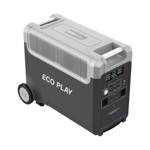 EcoPlay 3600W Estación portátil 3840Wh Paquete de batería para acampar Carga rápida 120V AC Outlets RV Port Linterna para uso en panel solar - Product Image 1