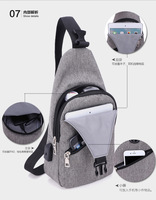 Sac de poitrine pour homme le plus vendu, sac de poitrine léger en polyester à bandoulière pour les week-ends en plein air