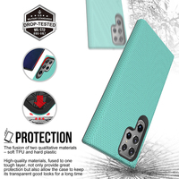 Coque de téléphone portable, hybride, anti-rayures, résistante aux chocs, étui arrière pour Samsung Galaxy S22 Ultra
