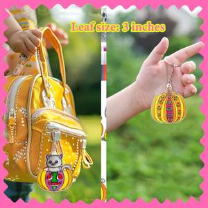 ชุดทำพวงกุญแจตกแต่งหน้าต่างลายฮาโลวีน 30 ชุด  ระบายสีเองได้  ลายแม่มด ฟักทอง ค้างคาว แมว <span class=keywords><strong>ผี</strong></span>  สำหรับงานปาร์ตี้เด็ก - Product Image 4