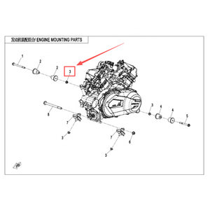 Tuerca 30204-102810 para <span class=keywords><strong>CF</strong></span> <span class=keywords><strong>MOTO</strong></span> CF500 800 600 <span class=keywords><strong>650</strong></span> 1000 ATV UTV SSV Repuestos - Product Image 2