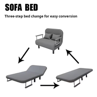 Sofá cama convertible de lujo personalizado para sala de estar, sofá transformador cómodo plegable para dormitorio de apartamento