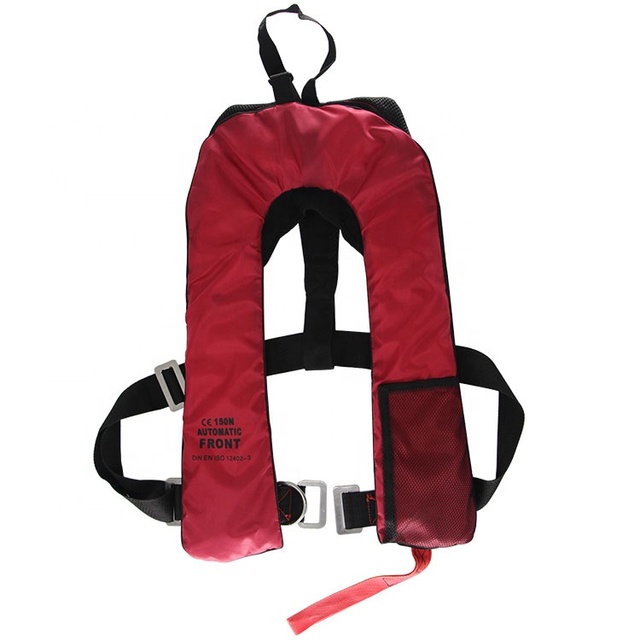 Automatic Inflatable Life Vest 150N Airbag PFD Life Jacket CE Certified Lightweight