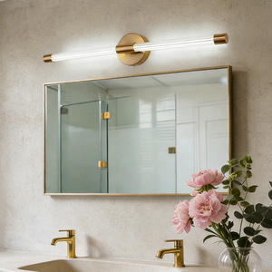 Lámpara de Pared LED de Hierro de Estilo Nórdico Moderno con Tira Dorada para Dormitorio, Sala de Estar, Pared de Fondo y Baño - Product Image 2
