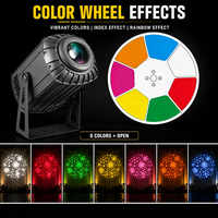 Projecteur LED 300W à zoom effet neige tombante, éclairage publicitaire extérieur, projecteur Gobo en alliage d'aluminium, décoration de Noël, IP65 Mizar 300-W