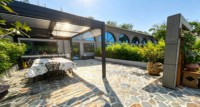 Structure de terrasse motorisée en aluminium à lames orientables, imperméable, pour jardin, piscine, bioclimatique, abri de jardin, gazebo