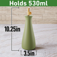 Distributeur d'huile d'olive en céramique avec bec verseur auto-fermant doré, bouteille anti-fuite pour huile d'olive vierge extra, bec verseur auto-fermant en acier inoxydable