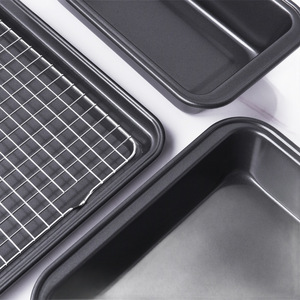 Bakeware Set 5 Piece Non Stick Bread Pan Muffin Tin Baking Tray Cooling Rack For Cake And Bread Making - Product Image 4