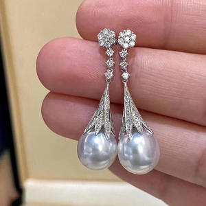 อุปกรณ์ทำต่างหูเงินแท้ S925 ยี่ห้อ WENCHI สำหรับประดับมุก ขนาด 10-12 มม. รุ่น 21846 แฟชั่นต่างหูแบบติดหู  ฐานเปล่าสำหรับทำต่างหู สร้างสรรค์ต่างหูของคุณเอง - Product Image 1