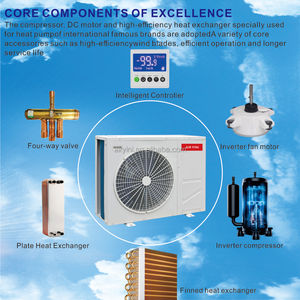 Solar 36000BTU 48000BTU T3 enfriador de agua refrigerado por aire acondicionado bomba de calor Tropical Wifi para Oriente Medio + 53 ℃ clima caliente - Product Image 4