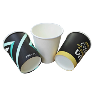 Gobelet en papier kraft jetable et recyclable personnalisé, 4-24 oz, blanc, pour café, thé, boissons chaudes, boissons gazeuses et eau minérale - Product Image 5